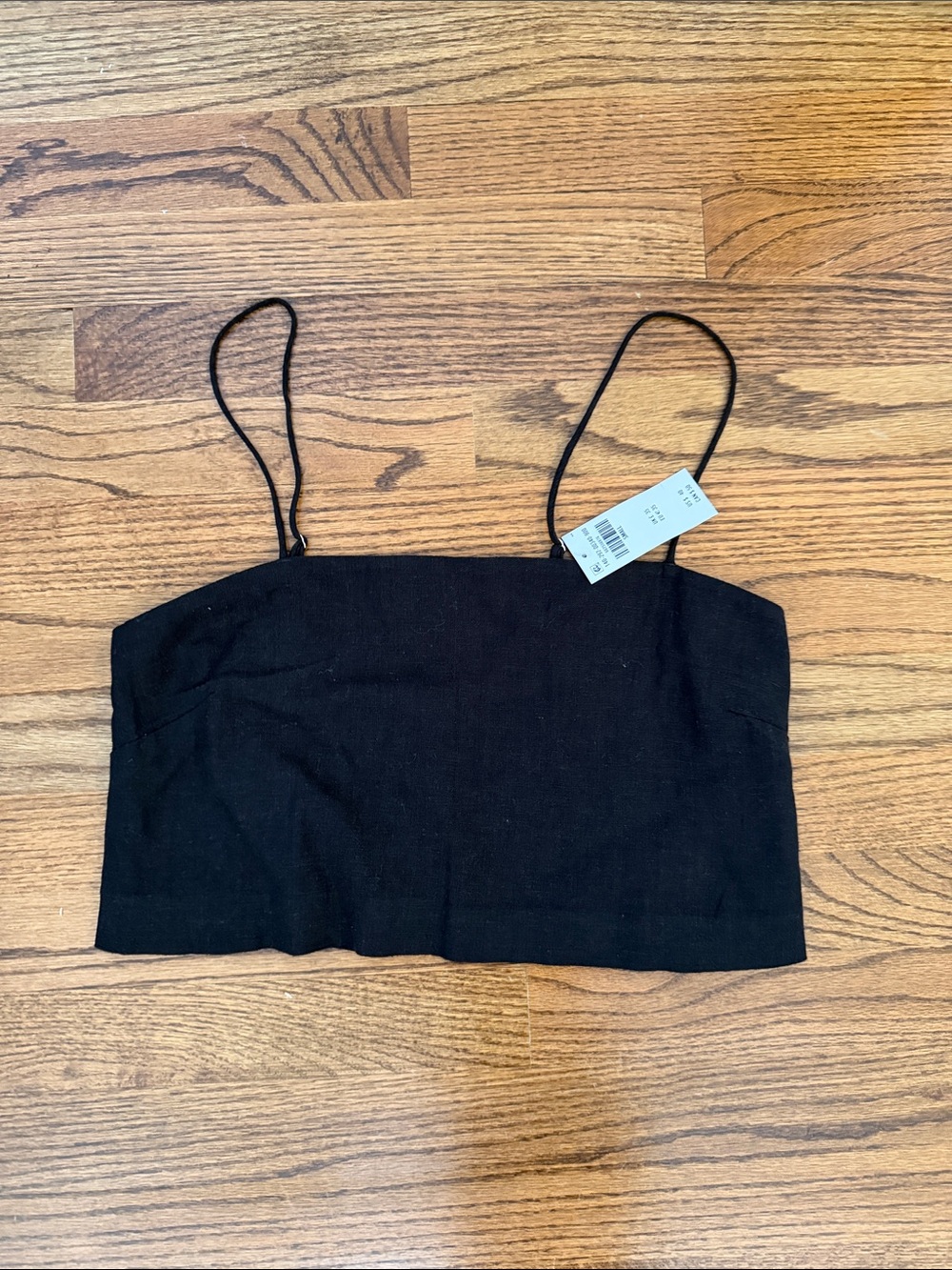 Abercrombie & Fitch Black Spaghetti Strap Crop Camisole